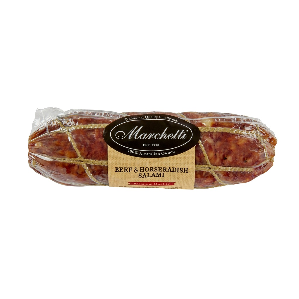 marchetti salami beef & horseradish r/w .300gm [K]