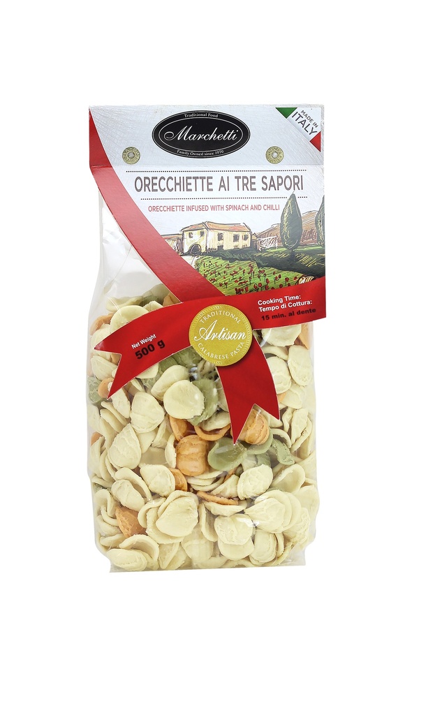 Marchetti Pasta - Orecchiette 3 Sapori 12x500g