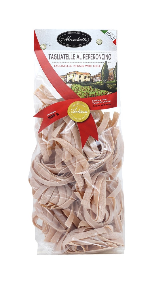 Marchetti- Pasta - Tagliatelle Peperoncino 12x500g