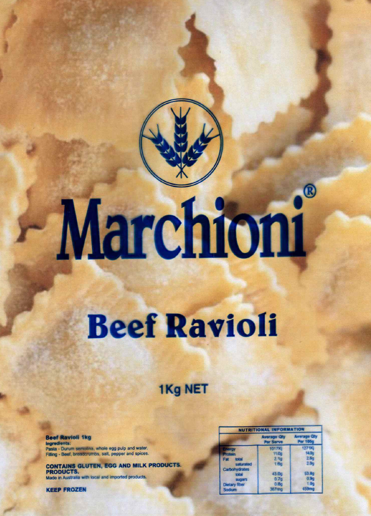 Marchioni- Ravioli Beef 8 x 1kg