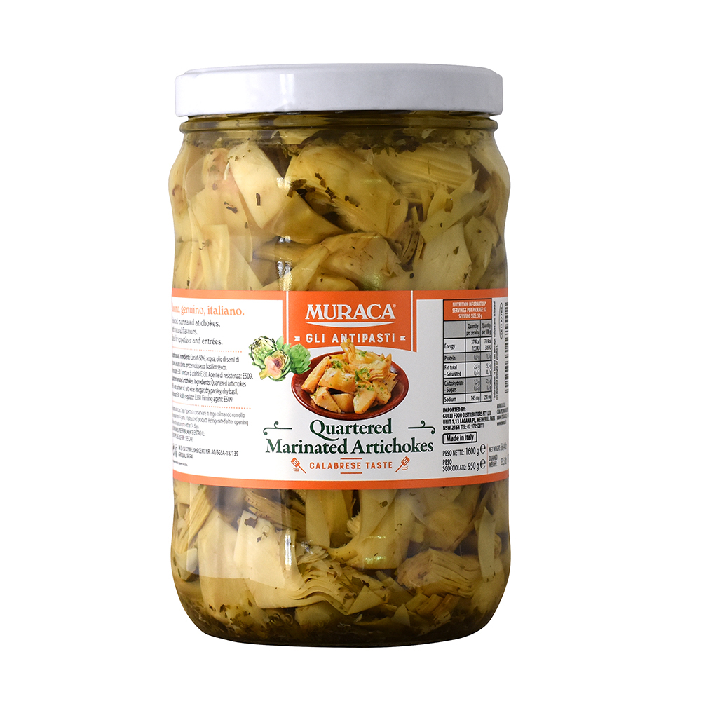 Muraca- Artichokes Quartered 1.7kg Jar