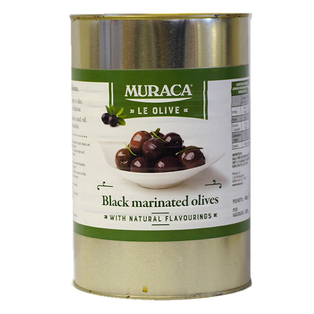 Muraca- Olives Black Marinated 4.25kg