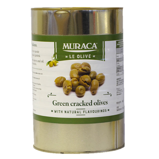 Muraca olives green cracked 4.25kg [U]