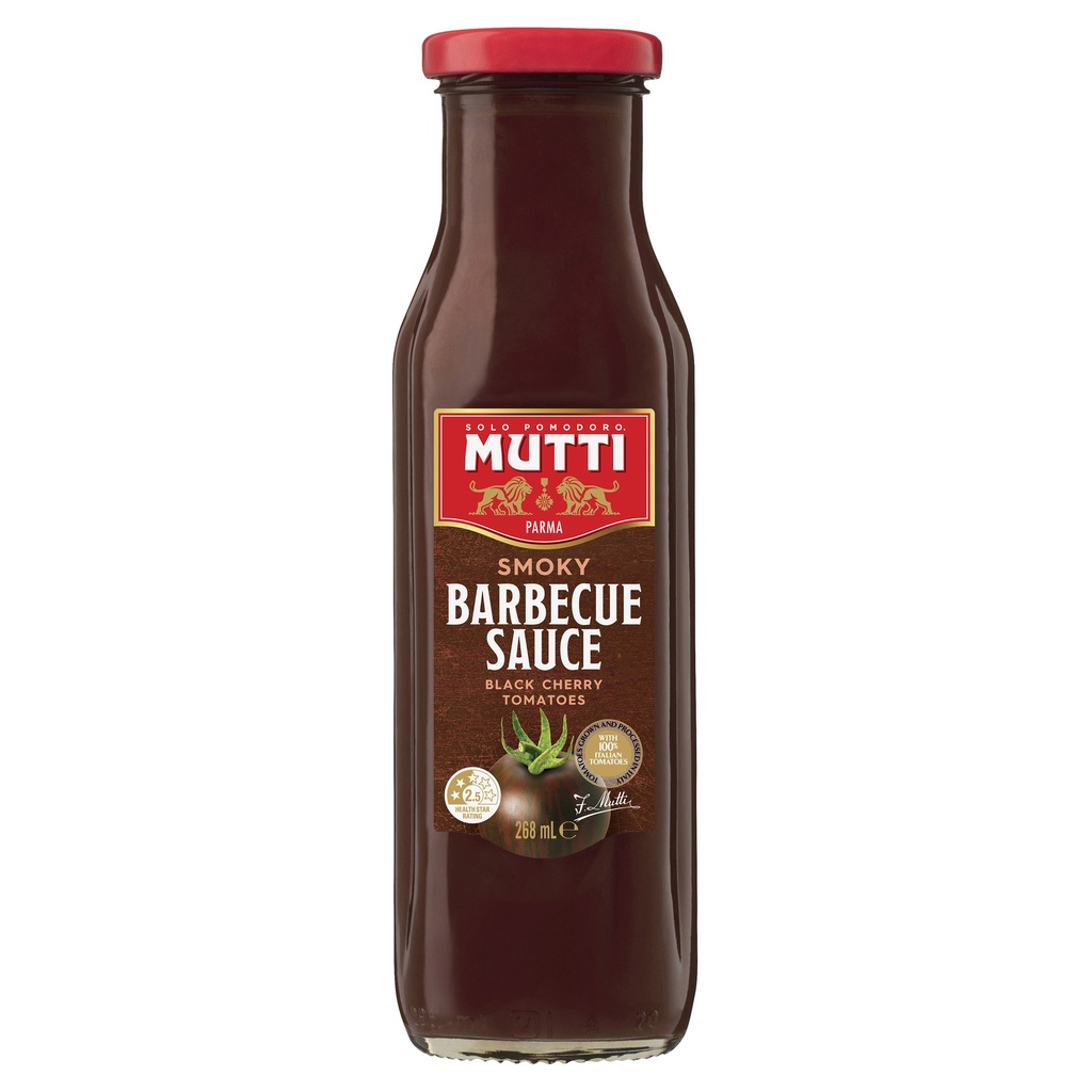 MUTTI BARBEQUE SAUCE smokey 6 x 268ml [B]