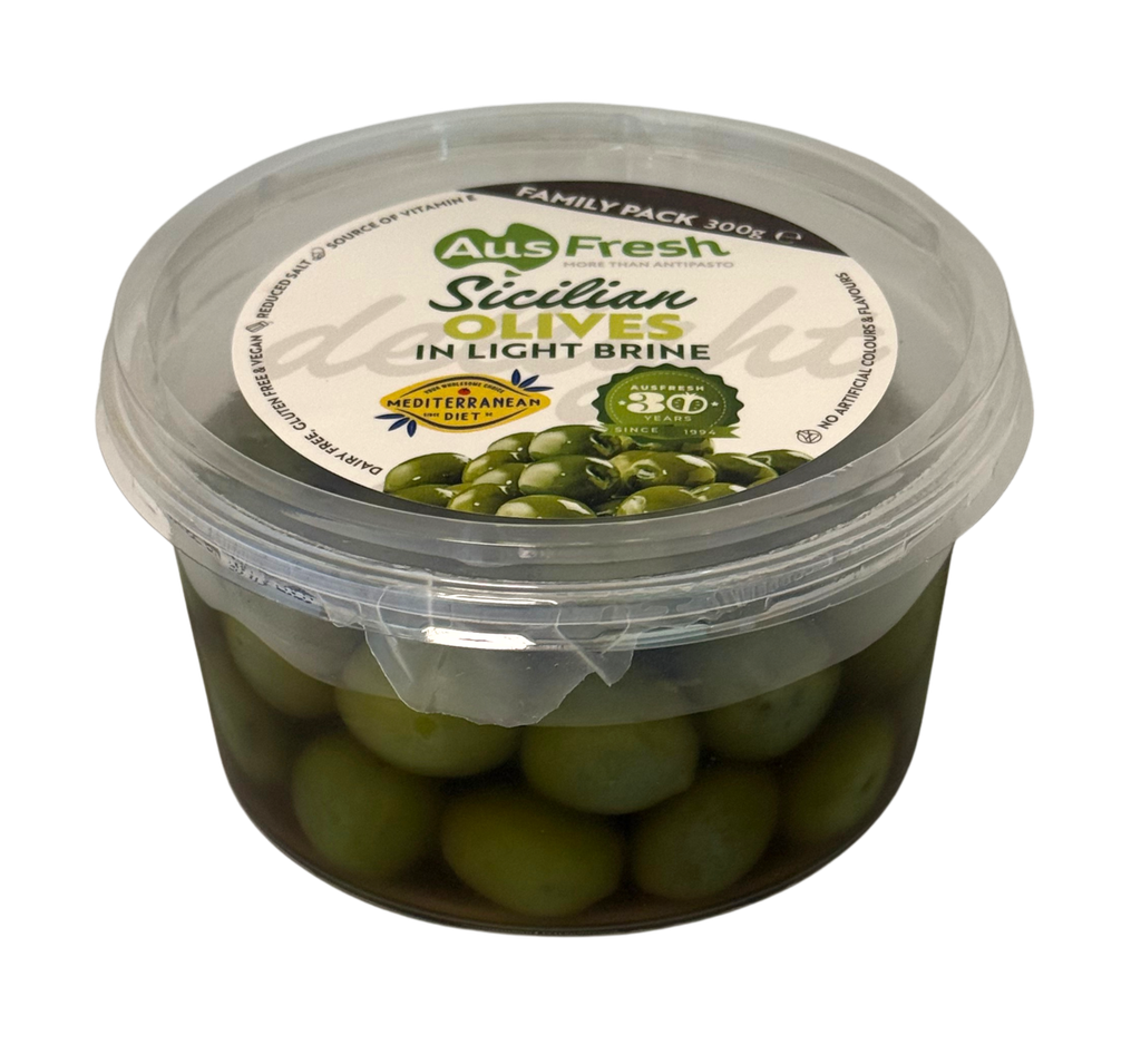 Ausfresh Sicilian Olives (890706) 6x300gm 