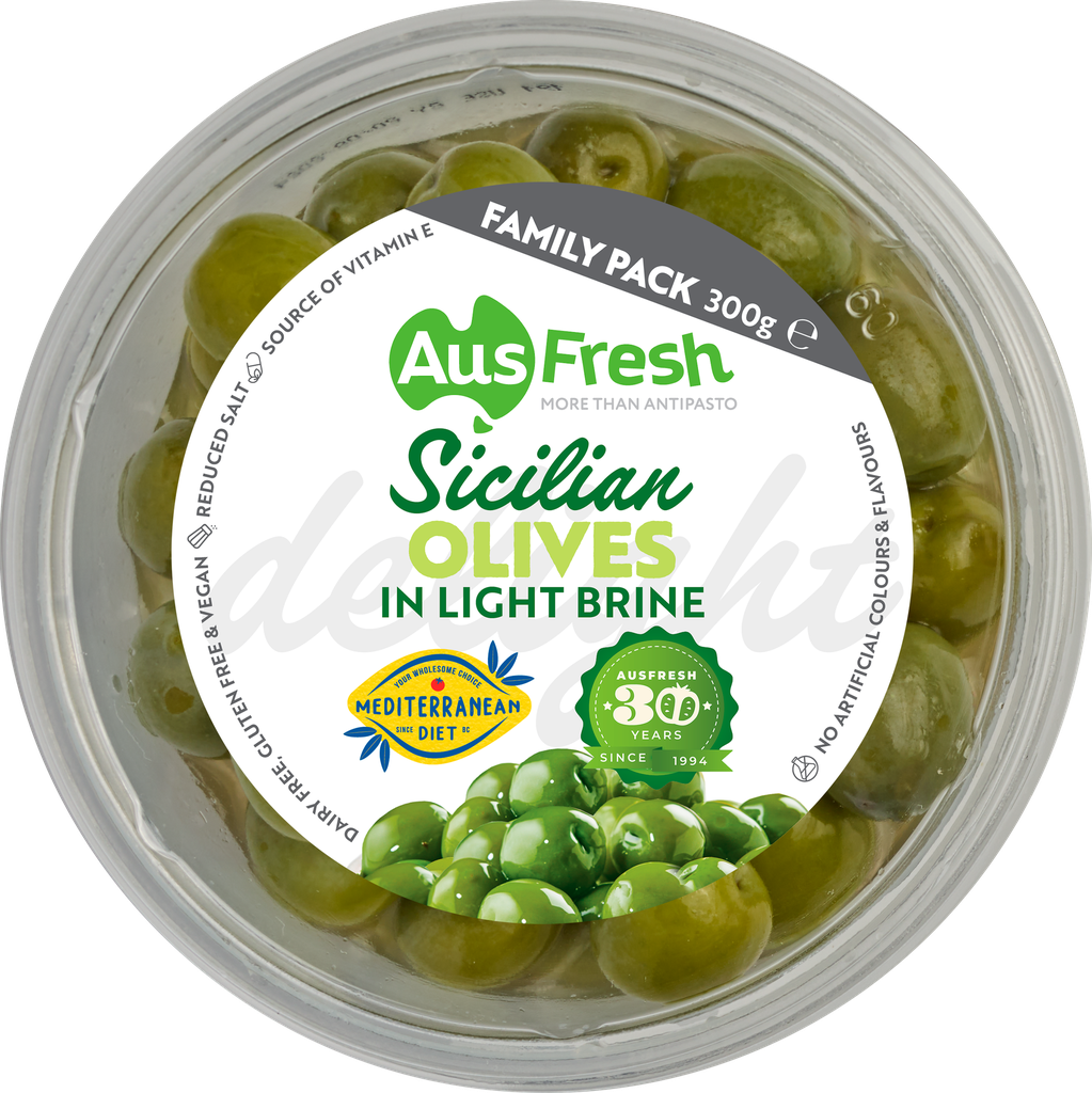 Ausfresh- Sicilian Olives 6 x 300g (890706)