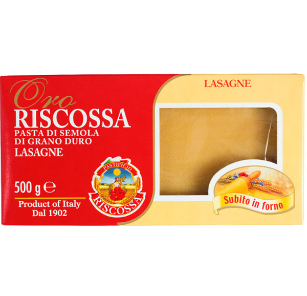 Riscossa- Lasagne Pasta Sheets Semolina 12x500g (495)