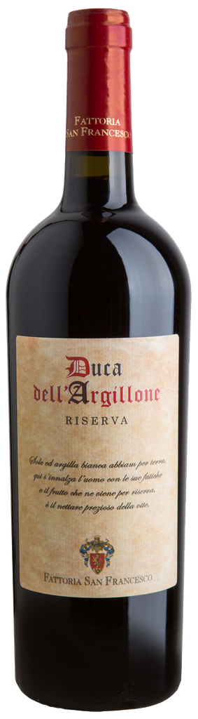 FATTORIA SAN FRANCESCO - DUCA DELL'ARGILLONE RISERVA 2019 (6x750mL)