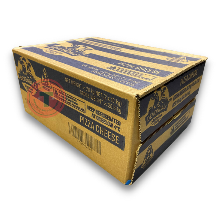 DEVONDALE PIZZA CHEESE 10KG  x 2