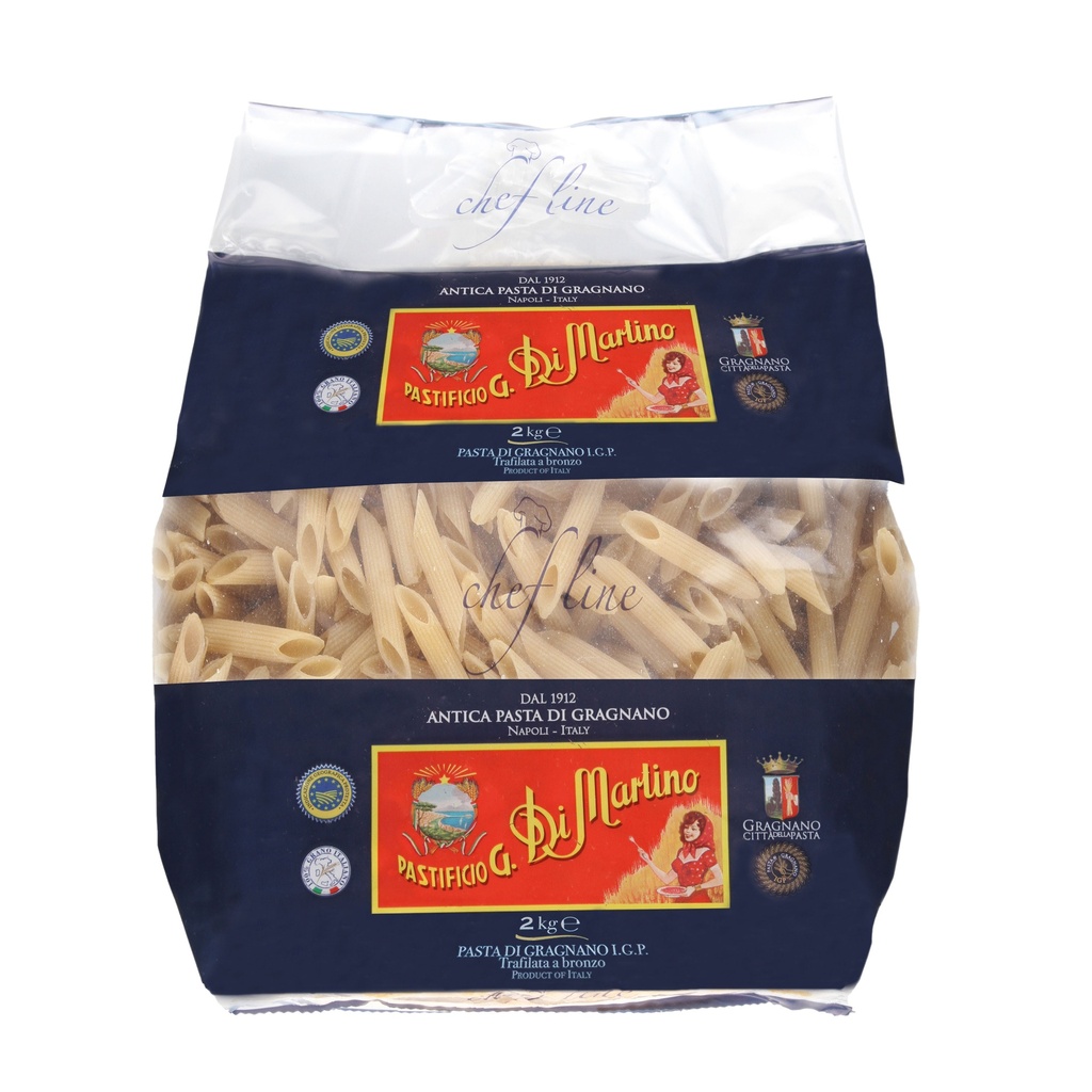 Di Martino- Penne Mezzani Rig. Pasta Di Gragnano 6 x 2kg - Fs