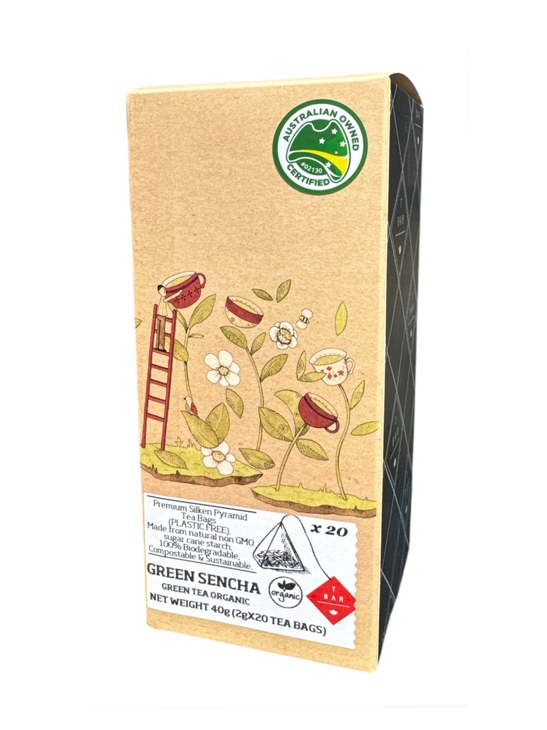 T BAR- Green Sencha Organic 2G x 20