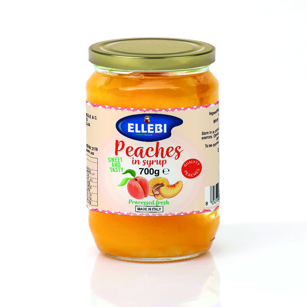 Ellebi- Peaches In Jar 6x700g