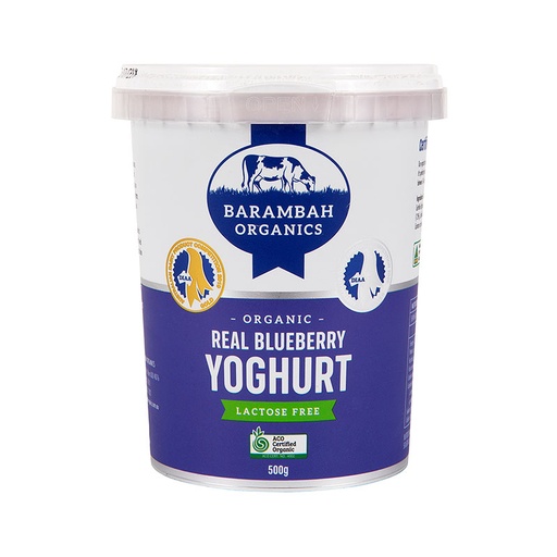 Barambah Organics- Yoghurt Blueberry 500g x 6