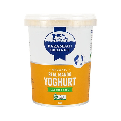 Barambah Organics- Yoghurt Mango 500g x 6