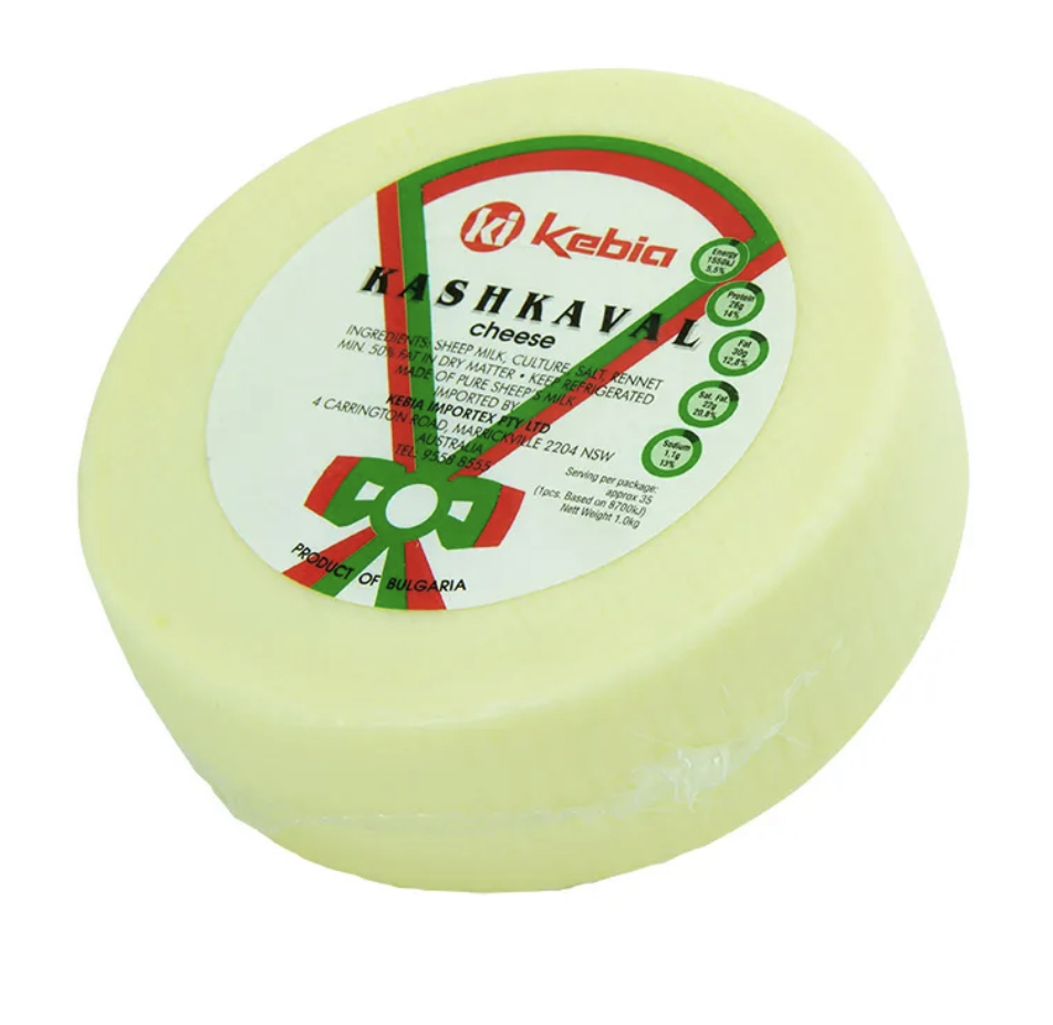 Kebia- Bulgarian Kashkaval 12 x 900gm
