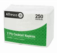 2ply Cocktail White Napkin x2000