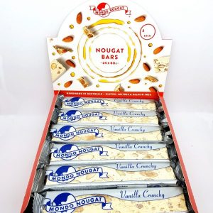 Mondo Nougat- Vanilla Crunchy Nougat 60g x 24 Bars