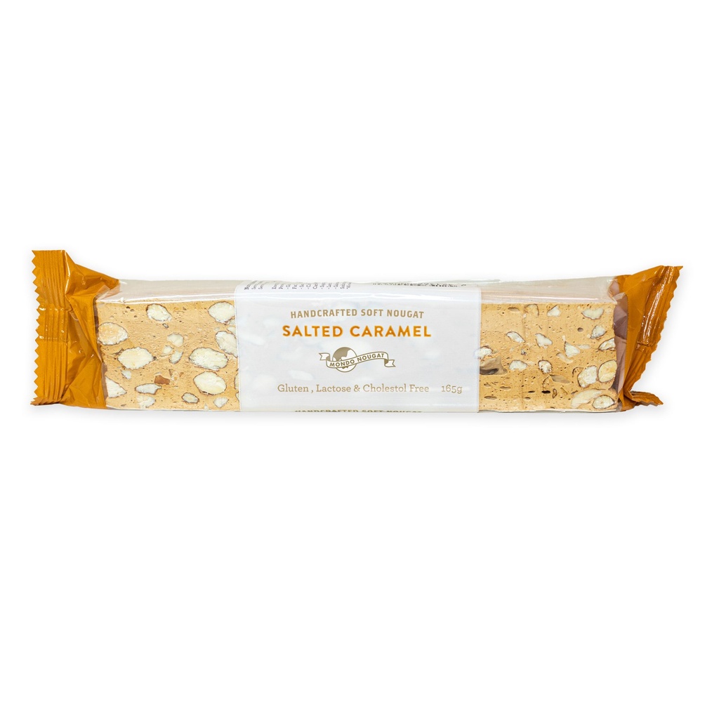 Mondo Nougat- Salted Caramel Nougat 165g x 12 Bars