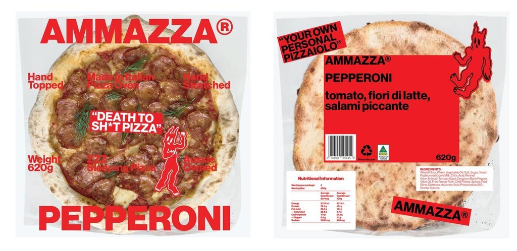 Ammazza- Pepperoni Pizza 10x620gm *