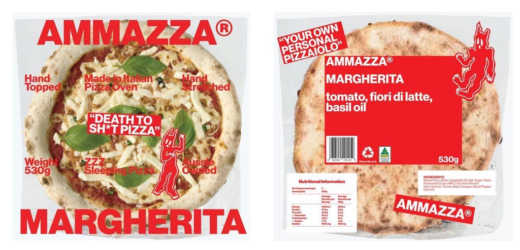 Ammazza- Margherita Pizza 10x530gm *