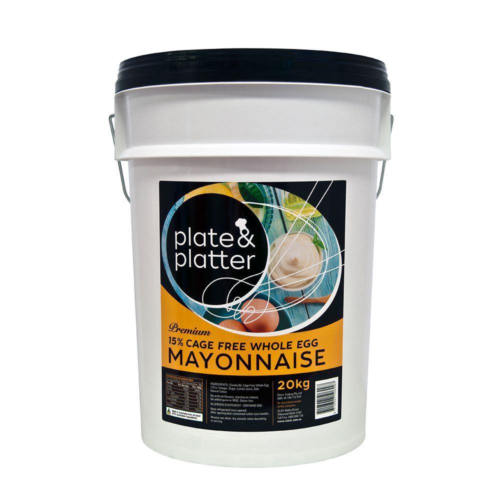 Plate & Platter Whole Egg Mayonnaise 20kg