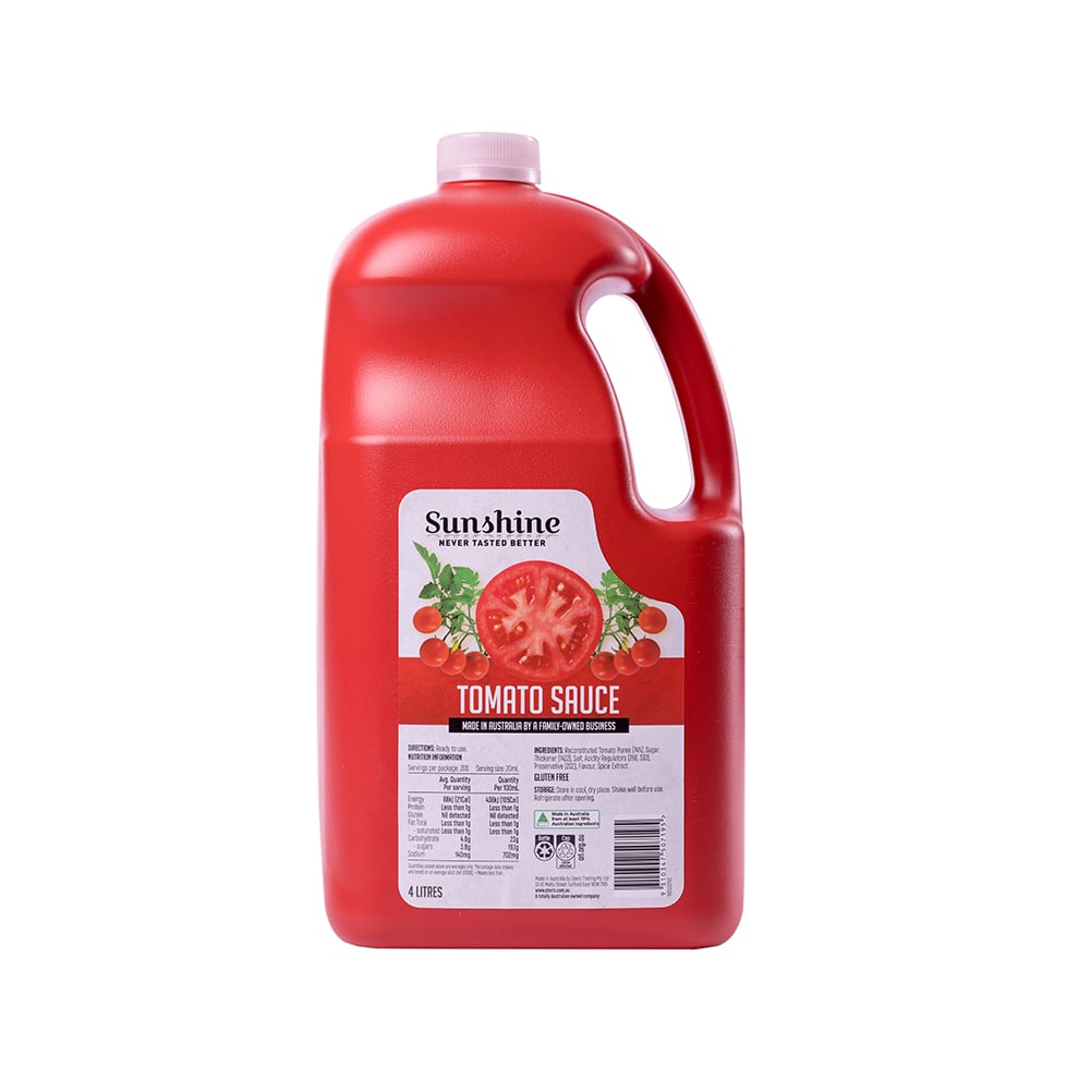 Sunshine- Tomato Sauce 4Lt x 3
