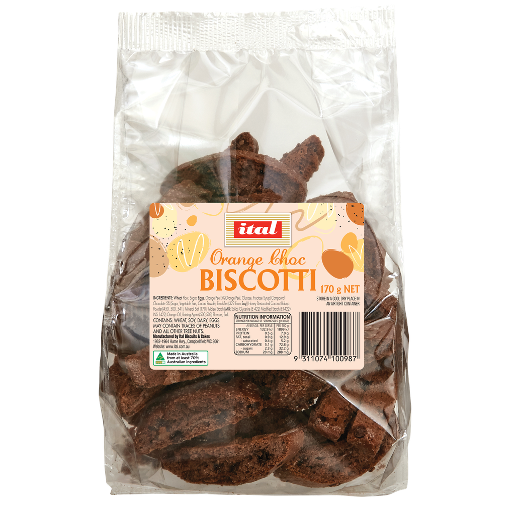 Ital- Biscuit Easter Orange Fruit 8 x170g*