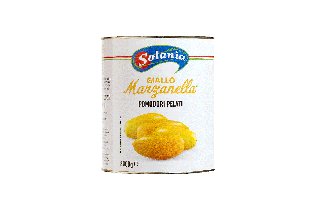 Solania- Gialla Marzanella (Yellow Peeled Tomato) 6x2500g