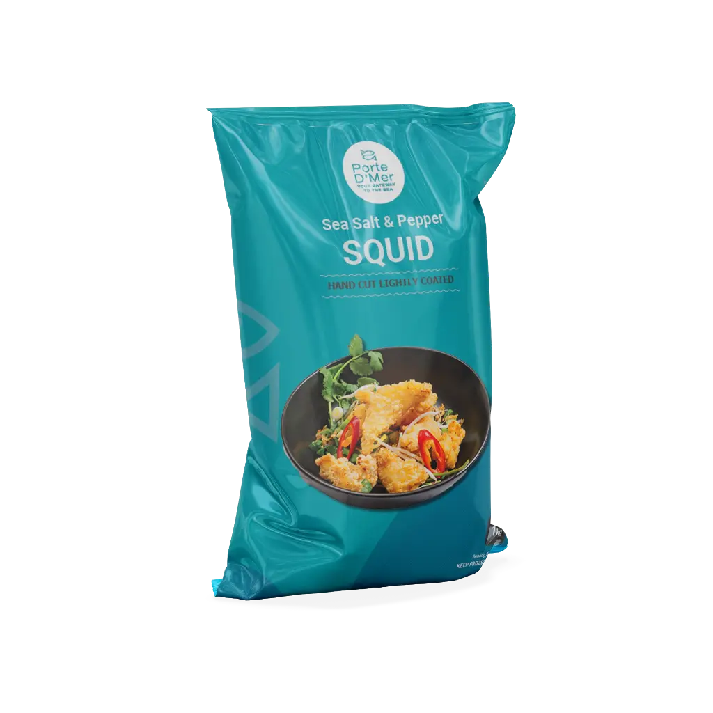 Porte D'Mer Sea Salt & Pepper Squid 1kg x 3