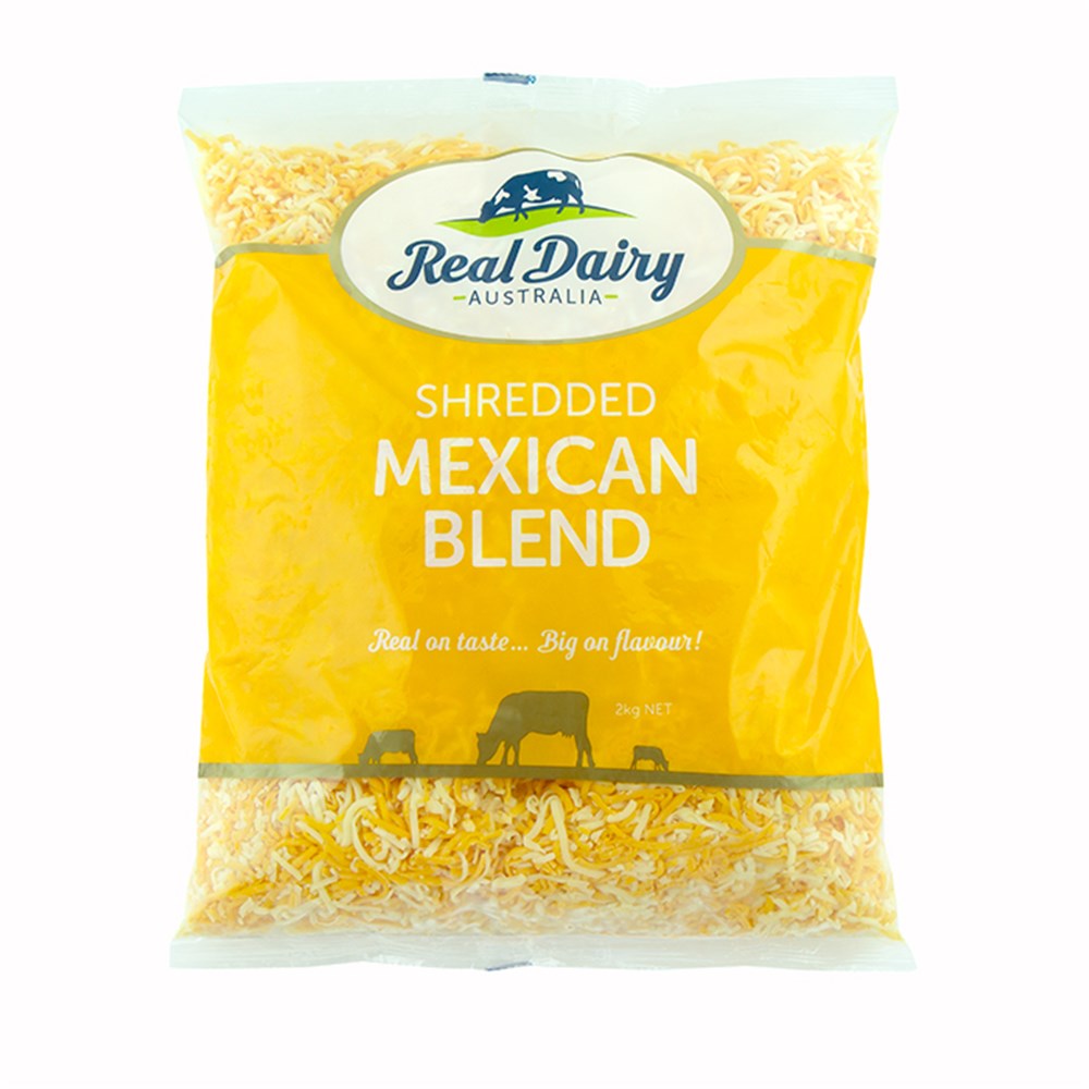Real Dairy- Mexican Blend Cheese 2kg