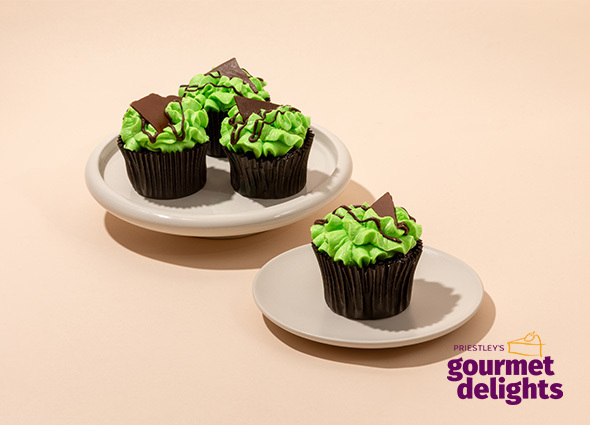 Priestley's- Mint Chocolate Cupcakes x 8