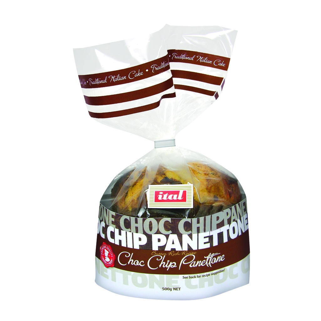 Ital- Panettone Choc Chip Cake (gift bag) 500g x 8 (SI-PANCH)