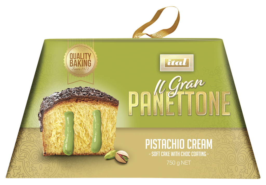 Ital- Panettone Pistacchio Cream (gift box) 750g x6* (SI-PANPI7)