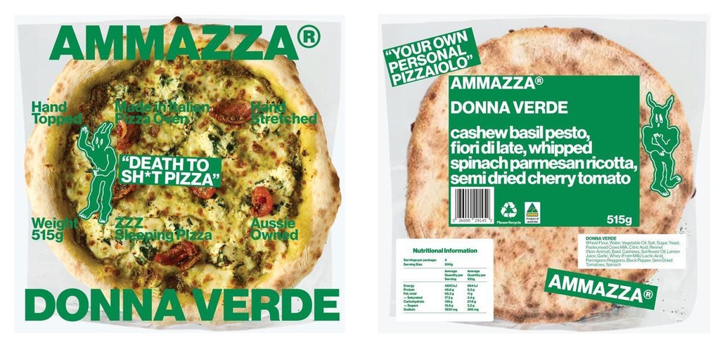 zSample- Ammazza- Donna Verde Pizza 515g