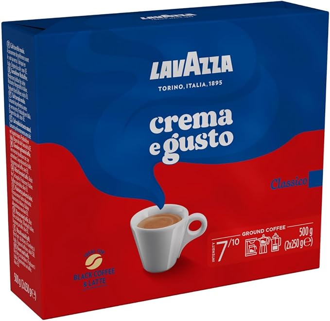 Lavazza Ground Coffee Crema E Gusto 2X250G (10PK) [B]