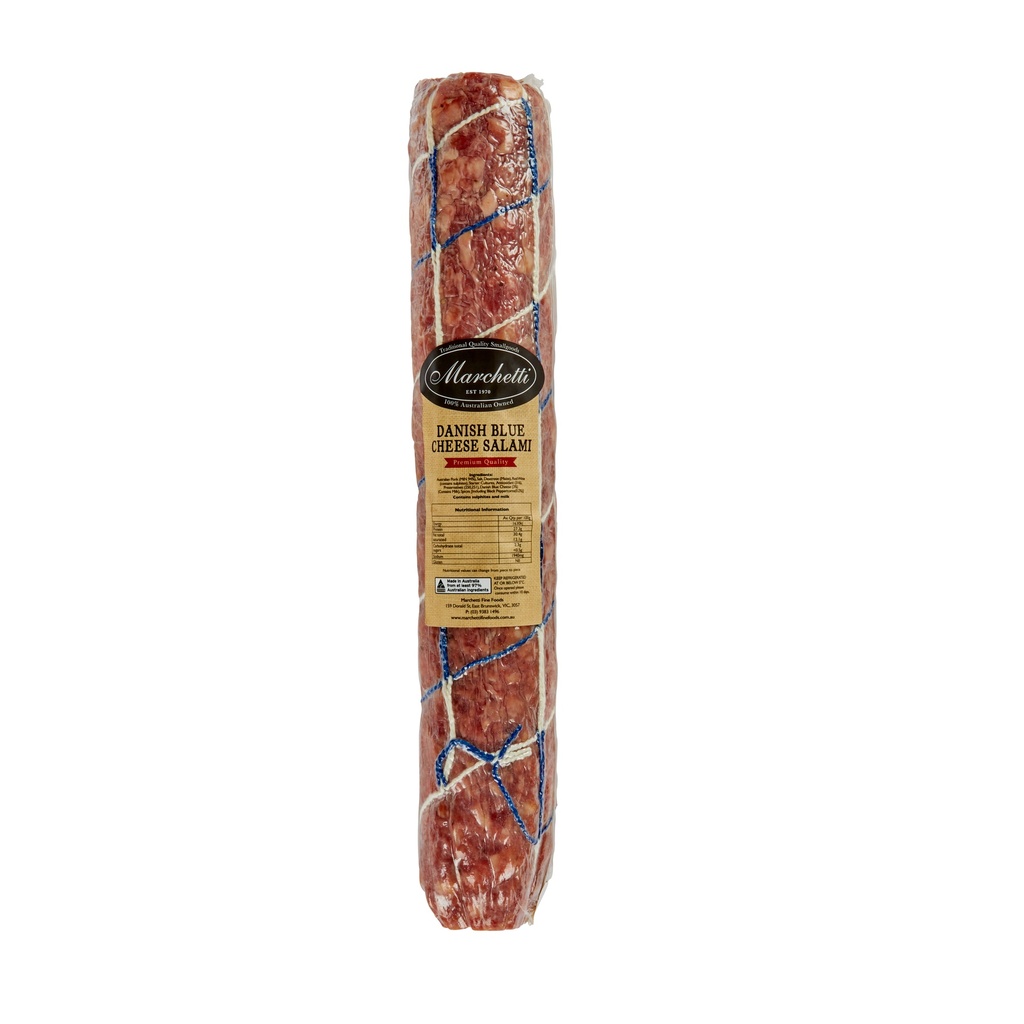 Marchetti Danish Blue Cheese Salami Large 1.2kg R/W