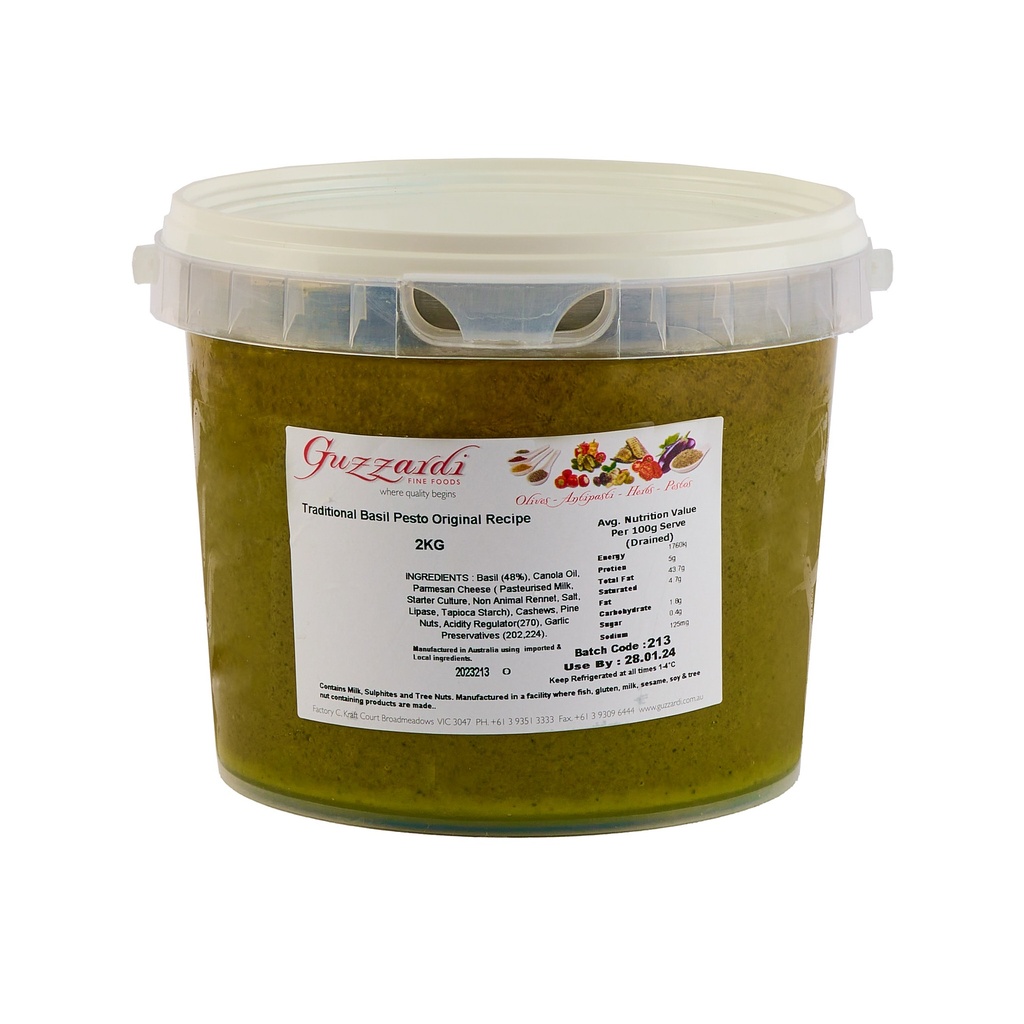 Guzzardi- Traditional Basil Pesto 2Kg