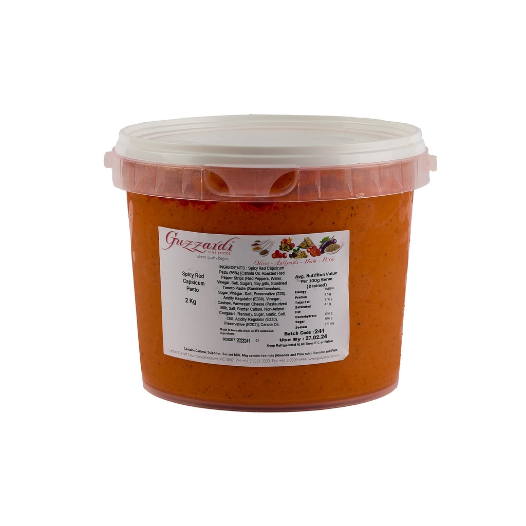 Guzzardi- Spicy Capsicum Pesto 2Kg