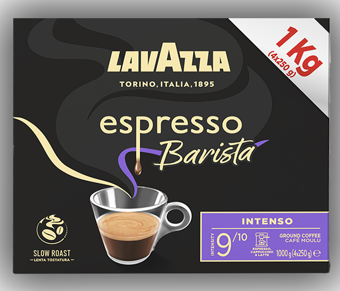Lavazza- Coffee Ground Barista Intenso 1kg (4x250g)