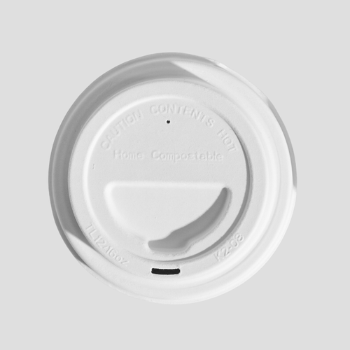 Pinnacle- 12oz Sugarcane Coffee Cup Lid (90mm) x 1000