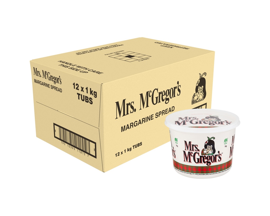 Mrs McGregors Margarine 1kg x 12