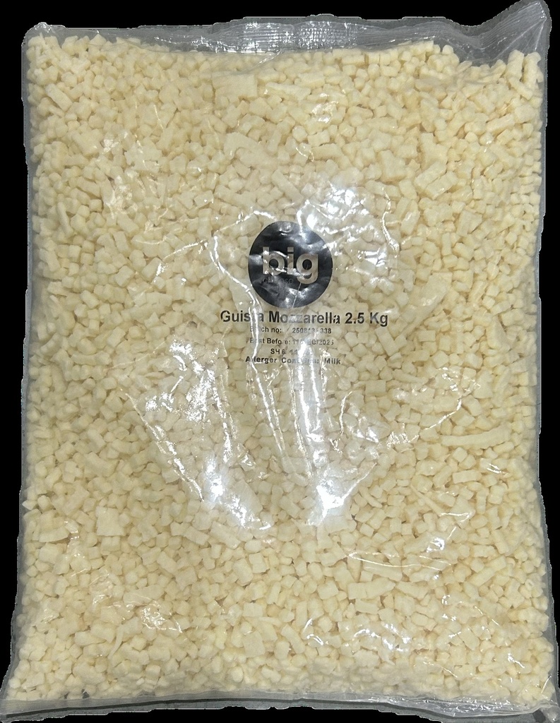 Big Cheese - 4mm Diced Mozzarella 2.5kg x 4