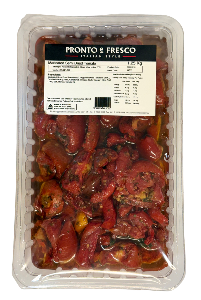 Pronto e Fresco Australian Semi Dried Tomato x1.25kg