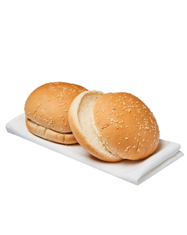 Tip Top- Hamburger Bun Sliced 4" 60x70gm