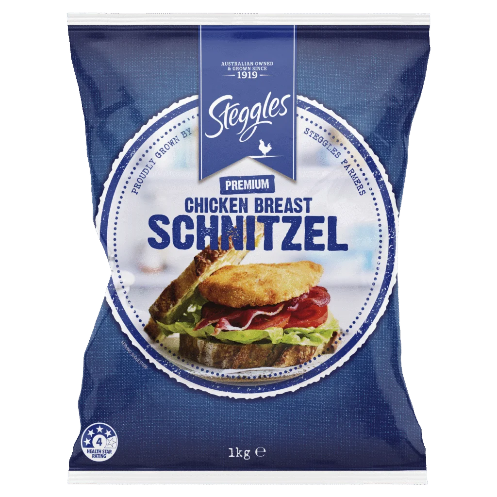 Steggles - Chicken Breast Schnitzel 6x1kg 