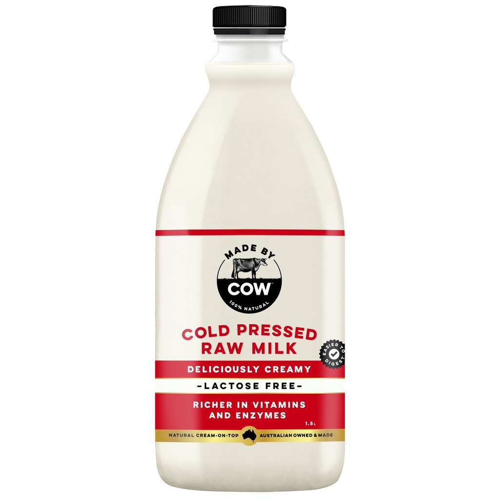 Made By Cow- Lactose Free Raw Milk 6 x 1.5Lt 