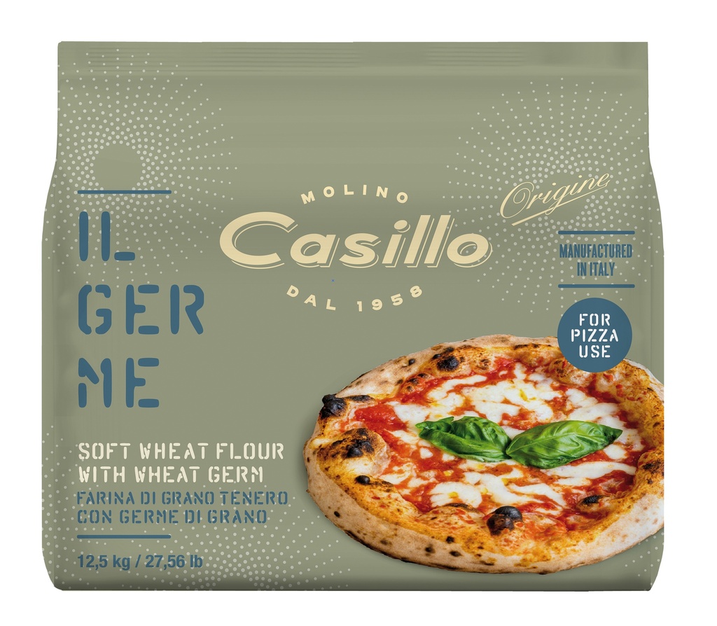 Casillo - Ideale Type '0' Soft Wheat Flour (Wheat Germ) PIZZA 12.5 kg 