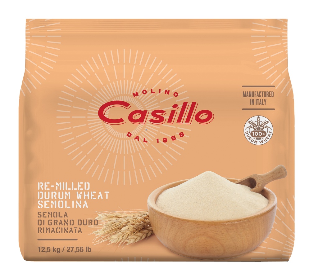Casillo - ORO Re-milled Durum Wheat Semolina 12.5 kg