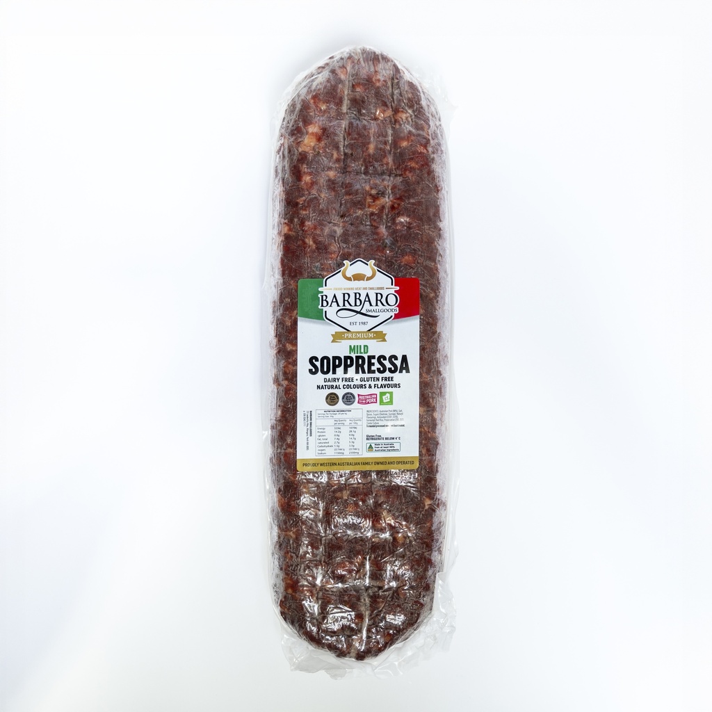 Barbaro- Soppressa Flat Mild r/w 2.5kg  