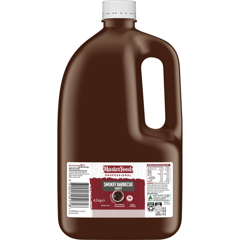 Masterfoods - Professional Gluten Free Smokey Barbecue Sauce 4.5kg